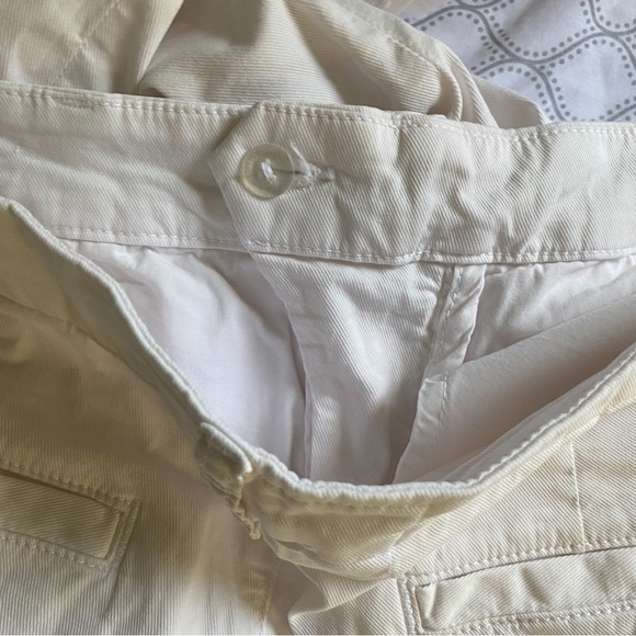 Frank & Eileen Pant Wicklow Chino Twill Mid-Rise Cropped Raw Light Pink 10 GUC - Picture 7 of 9